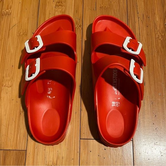 Birkenstock Arizona Essentials EVA Red Size 38 / 7-7.5 - Picture 5 of 16
